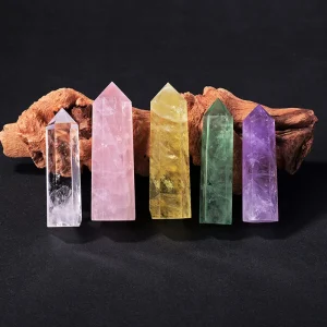 Natural Crystal Hexagonal Prism